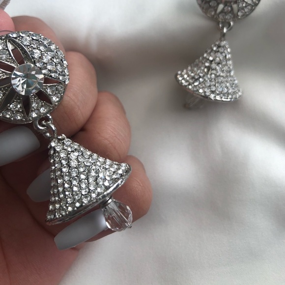 Indian silver necklace set - Picture 9 of 12